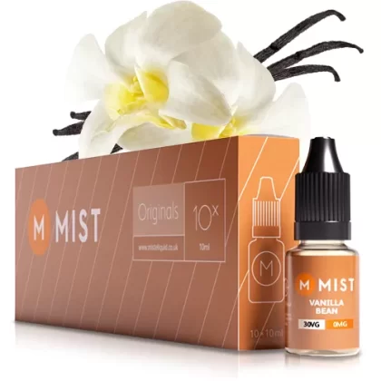 Vanilla Bean E Liquid (10x10ml) - 30PG/70VG (Extra Vapour) / Medium 12mg