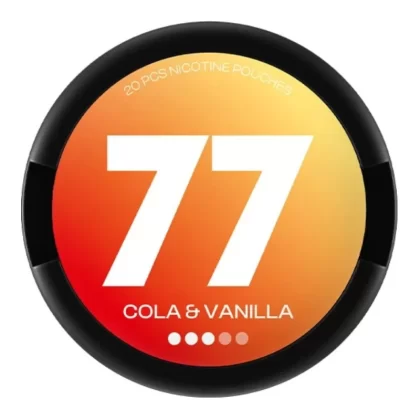 Woreczki nikotynowe 77 SLIM 10.4mg – Cola Vanilla Snus AKCYZA