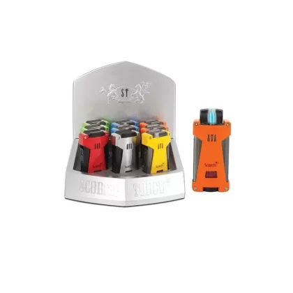 Scorch Torch – Triple Flame Smooth Side Press Torch Lighter
