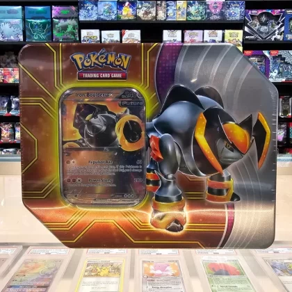 Pokémon TCG: Paradox Destinies Tin (Iron Boulder ex) - New (25760C)