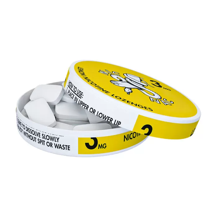 Nic Nac Lemon Nicotine Lozenges - 15 per can - 3 mg