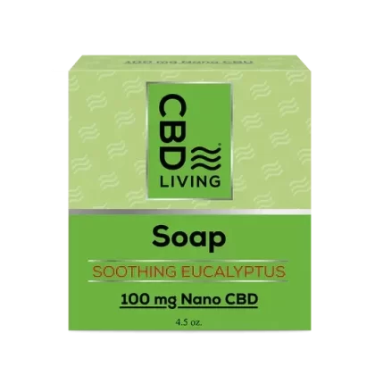 CBD Living | CBD Soap – 100mg - Variant#Amber Bergamot>Lavender>Coconut Lime>Eucalyptus (8638AD)
