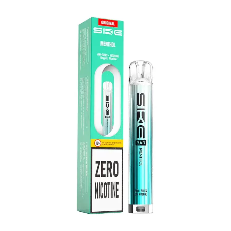 SKE Bar 600 Zero Nicotine Prefilled Pod Kit Menthol - Strength#20mg (4DA9BC)