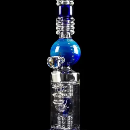 Tsunami Tall Swiss Donut Orb Perc Water Pipe