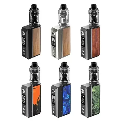VooPoo Drag 4 177W Starter Kit - Color#Black / Walnut>Gunmetal / Forest Green>Gunmetal / Ocean Blue>Pale Gold / Walnut>Gunmetal / Tropical Orange>Gunmetal / Rosewood (2E50A9)