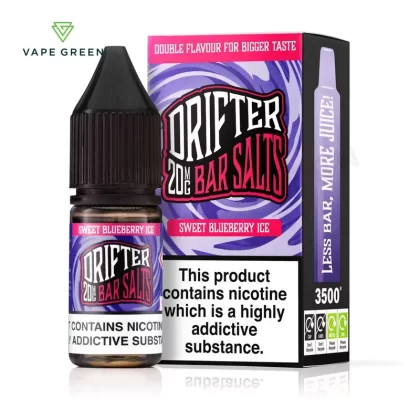 Sweet Blueberry Ice Nic Salt E-Liquid by Drifter Bar Salts - Eliquidsupply