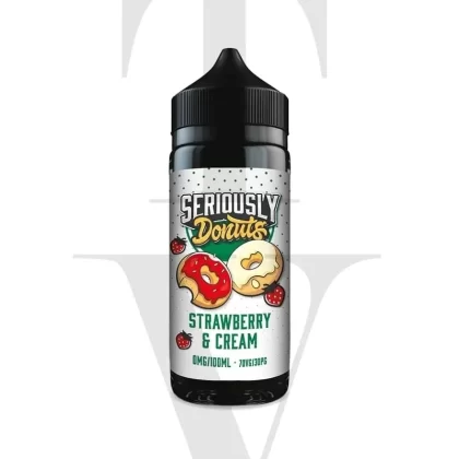 SERIOUSLY DONUTS STRAWBERRY & CREAM 100ML SHORTFILL E-LIQUID