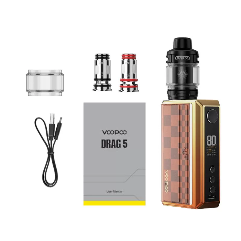 Voopoo Drag 5 177W Box Mod Kit - Black - Image 3
