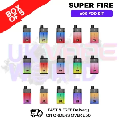 SuperFire 60K Ultra Fusion Box Of 5
