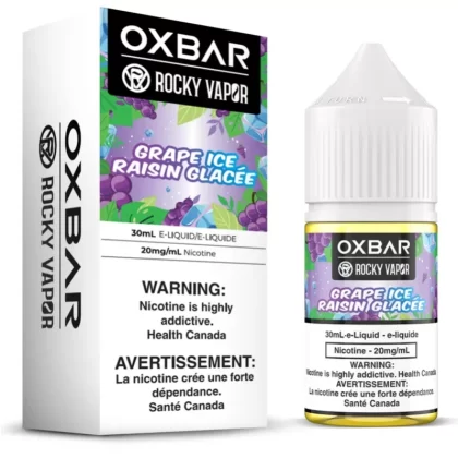Rocky Vapor Oxbar E-Liquids – Grape Ice
