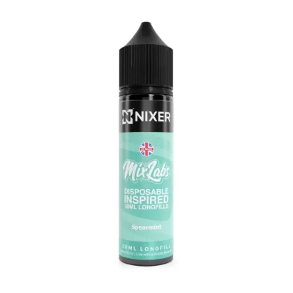 Nixer Salt Fills Spearmint – 5mg & 10mg E-Liquid – 60ml Longfills