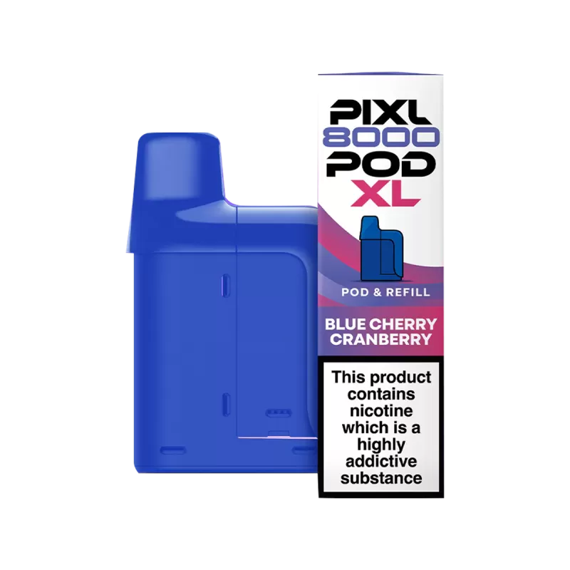 Blue Cherry Cranberry Pixl 8000 Refill Pack - 20 mg - Vape Product (A2B72B)