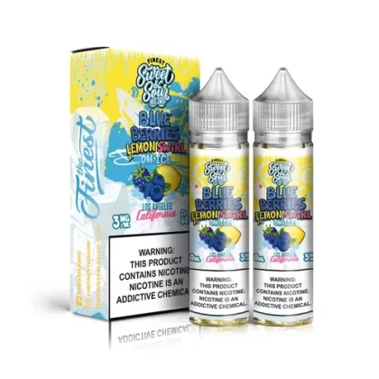 120ML | Blue-Berries Lemon Swirl on Ice by The Finest Sweet & Sour - Size#120ML~Strength#00MG>03MG>06MG (486AC8)