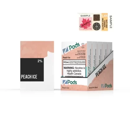 Z Pods 3 x 2mL Pods 400 Puffs – Peach Ice