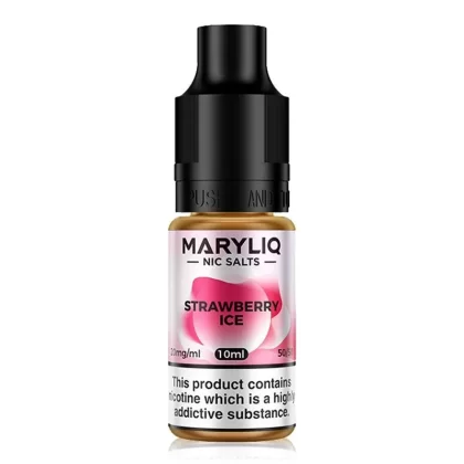 Strawberry Ice By Maryliq Nic salt 10ml - Nicotine Strength#20mg (Salt)>10mg (Salt)