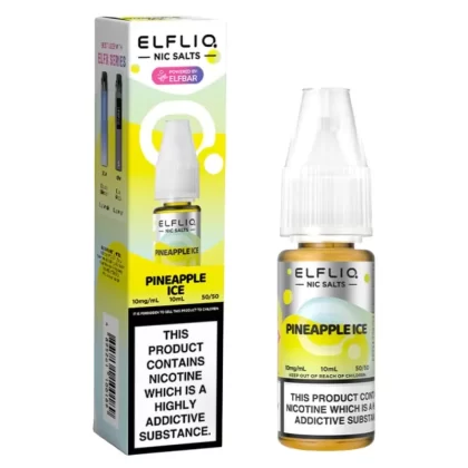 Pineapple Ice Nic Salt E-Liquid by Elf Bar Elfliq (10ml) - 5mg