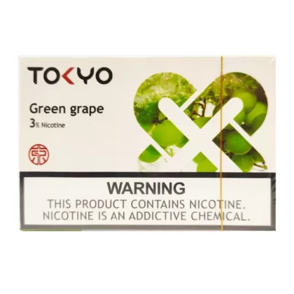 Tokyo Phantom Prefilled Pod Green Grape – 3% Nicotine - 1 Pod, Pack of 3