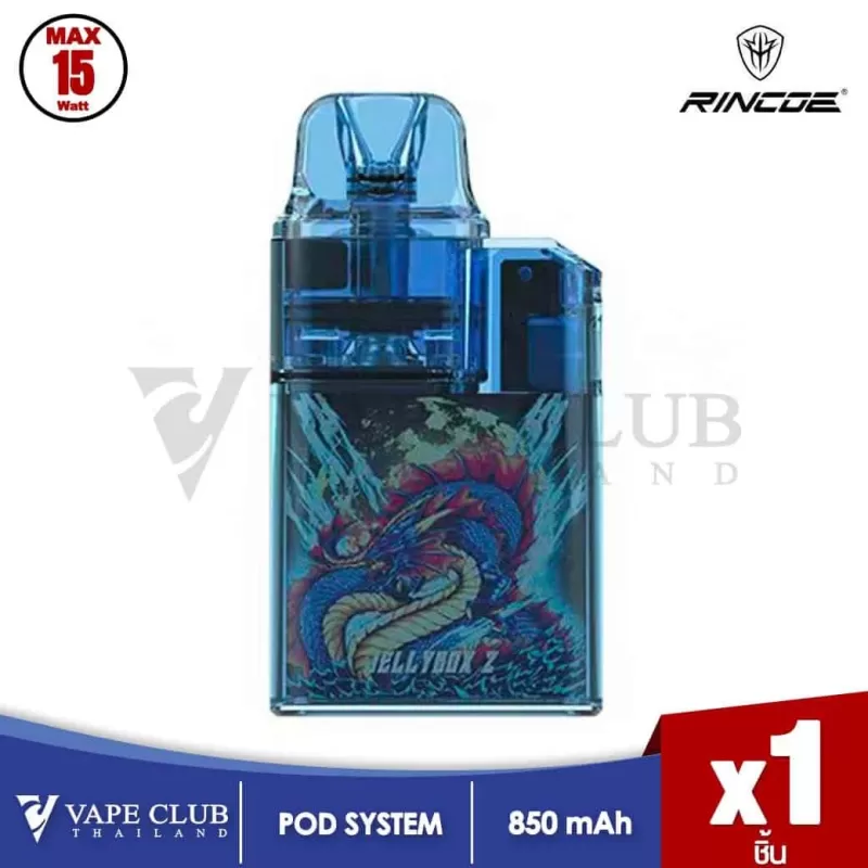 Rincoe JellyBox Z Pod Kit - Amber Clear, Black Clear - Image 2