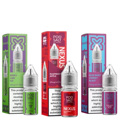 20x Pod Salt Nic Salts Vape Juice Bulk Buy Deals – 10ml – TPD - Vapestorm Co