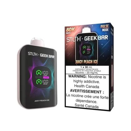 STLTH x GEEK BAR - Juicy Peach Ice - 20 mg/mL (wholeseller) - Excise ON, 20 mg/mL (wholeseller) - Excise AB (EB26EE)