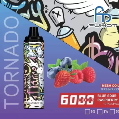 Tornado R&M Blue Sour Raspberry Ice (6000 Puffs)