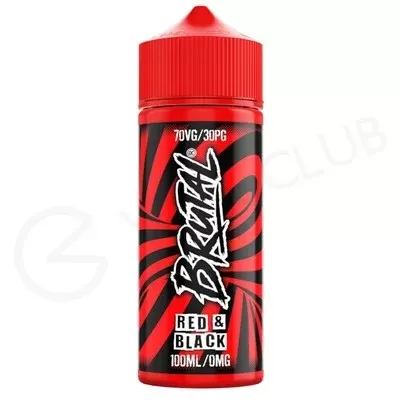 Red & Black Shortfill E-Liquid by Brutal 100ml