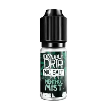 Double Drip Menthol Mist Nic Salt Vape Juice - 10 Pack - Strength