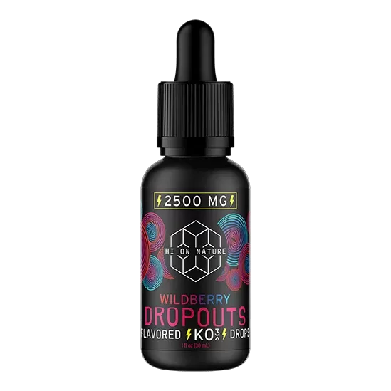 Hi On Nature 2500mg KNOCKOUT DROPOUTS – 3 FLAVORS - Flavor#Wildberry>Iced Coffee>Yuzu (1AD846)