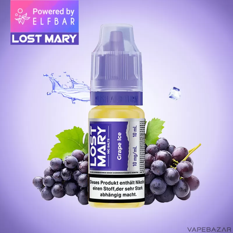 Lost Mary NicSalt – Grape Ice - 10mg/ml, 20mg/ml