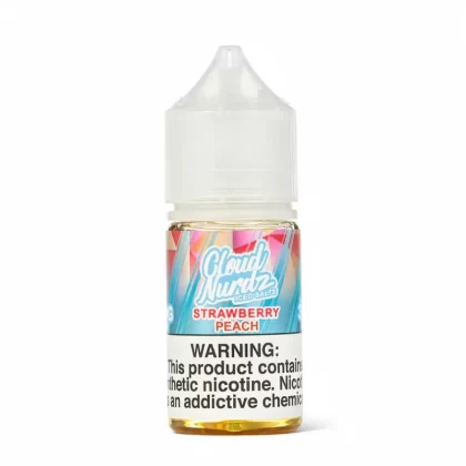 Cloud Nurdz Salt Nic: Iced Strawberry Peach Menthol 30mL