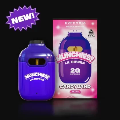 Delta Munchies 2g Lil Ripper Euphoria D8 Vape Candyland - flavor#Candyland>LA Confidential>Watermelon Gushers