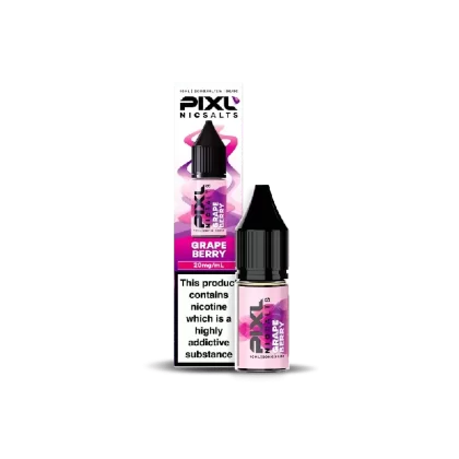 PIXL Nic Salt E-Liquid Grape Berry 10ml - Nicotine Strength#20mg>10mg (9B3199)