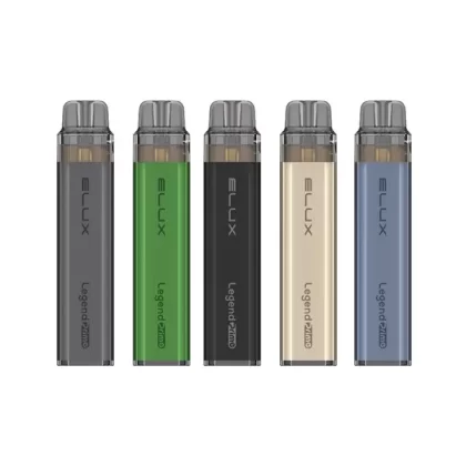 Elux Legend Prime 5000 Refillable Disposable - Color#Silver - 1x Blue Sour Raspberry>Black- 1x Blueberry Raspberry>Black-1x Blueberry cherry cranberry