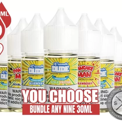 Pancake Man and French Dude Salt Bundle 9x30ml (270ml)