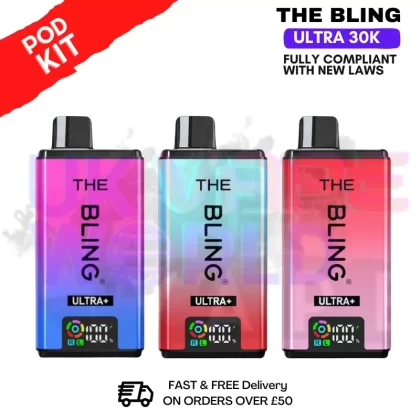 The Bling 30k Ultra Plus Prefilled Pod Kit – ONLY £9.99