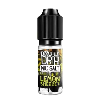 Double Drip Lemon Sherbet Nic Salt Vape Juice - 10 Pack - Strength 20mg