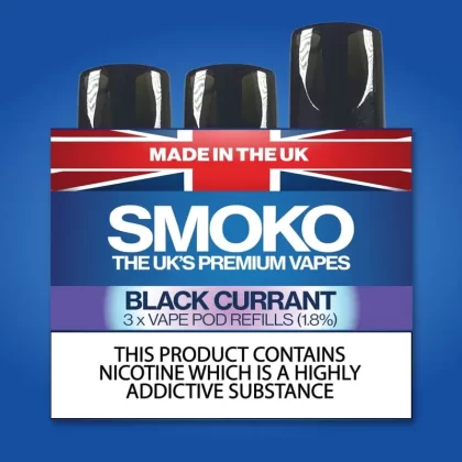 Svarta Vinbär – Vape POD Refills - BLACK CURRANT 1.1% (POD), BLACK CURRANT 1.8% (POD) (E9A812)