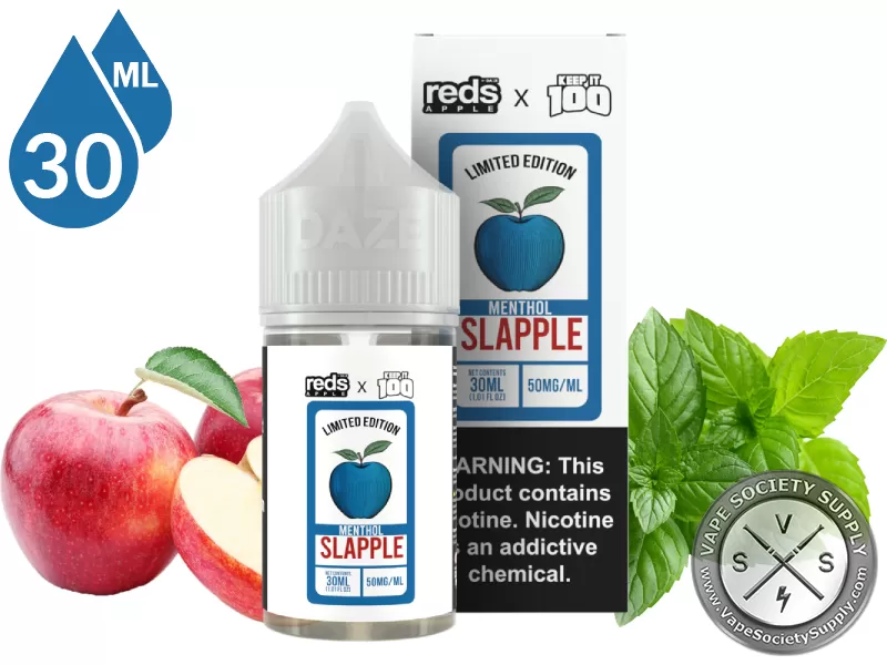 Slapple Menthol 7 Daze x Keep It 100 Salt 30ml