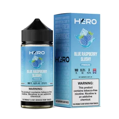 Blue Raspberry Slushy Freeze by Hero E-Liquid 100mL (Freebase) - Nicotine Level#0mg>3mg>6mg