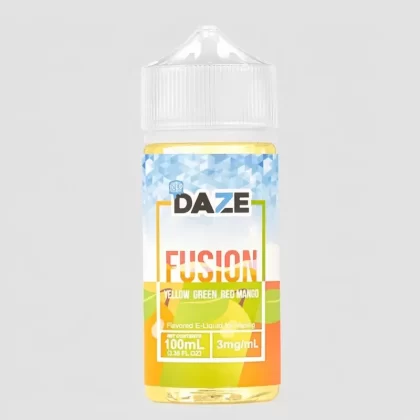 Daze Fusion – Yellow Green Red Mango Iced 100mL Vape Juice - Vape Product, Vape Product (C74FF8)