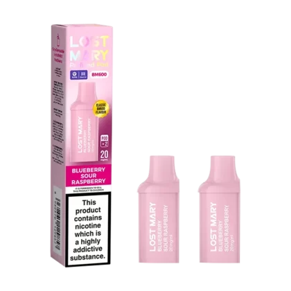 Blueberry Sour Raspberry Lost Mary BM600 Pods - Vapeshop Co