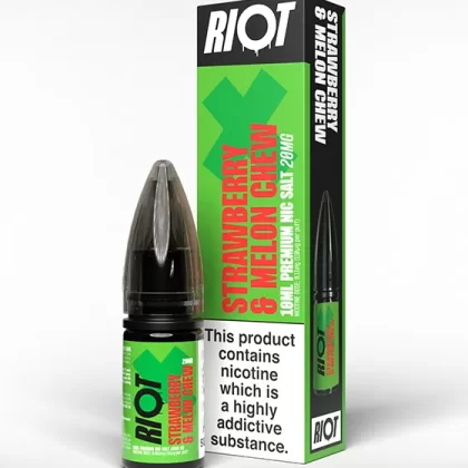 Strawberry Melon Chew Nic Salt E-Liquid - Riot X - 10mg - PG 50%