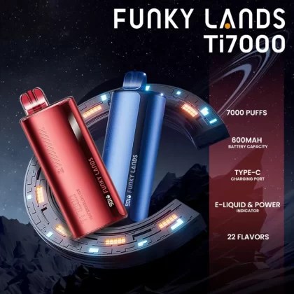 Funky Lands Ti7000 Rechargeable Disposable - Pineapple Coconut Ice