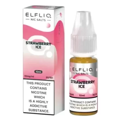 Strawberry Ice Elfliq Nic Salt Elf Liq E-Liquid 5mg, 10mg, 20mg – 5pks, 10pks & 20pks
