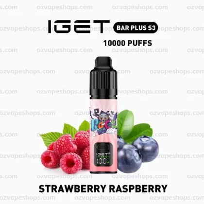 IGET Bar Plus S3 Kit – Strawberry Raspberry - Vape Store