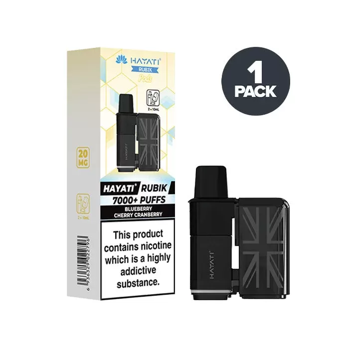 Blueberry Cherry Cranberry Hayati Rubik 7000 Prefilled Pods