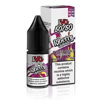 IVG 50/50 Riberry Lemonade 10ml Nic Salt Vape Juice - Strength 18mg
