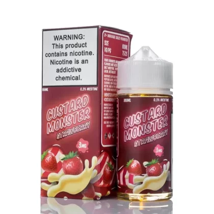 Custard Monster - Strawberry Custard - 100ml - 3mg