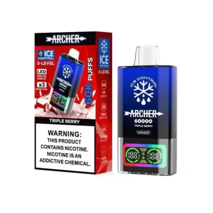 Archer Ice Control Disposable Vape – Triple Berry Ice (60K Puff 50Mg)