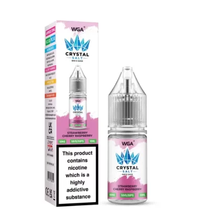 WGA Crystal Strawberry Cherry Raspberry Nic Salt - 10 Pack - 10mg
